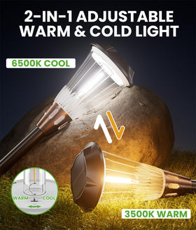 BITPOTT 2-in-1 warm cool light showcases versatile exterior ambience.