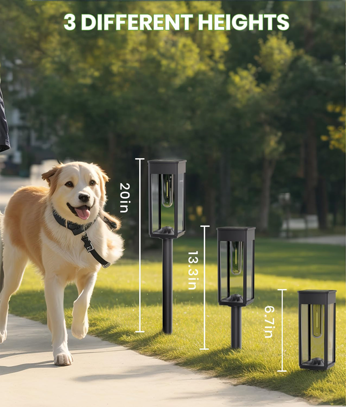 BITPOTT driveway and patio lights define edges with subtle glow