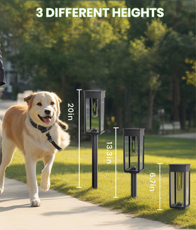 BITPOTT driveway and patio lights define edges with subtle glow