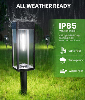 BITPOTT garden decor solar lights create inviting outdoor atmosphere