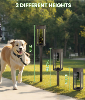 BITPOTT durable ABS housing protects lights in rain and snow
