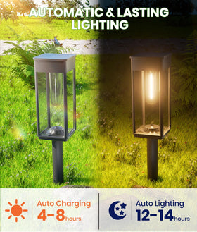 BITPOTT weatherproof ABS solar light built for outdoor durability.