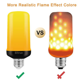 Bitrue gravity-sensor flame light bulb maintains flame orientation