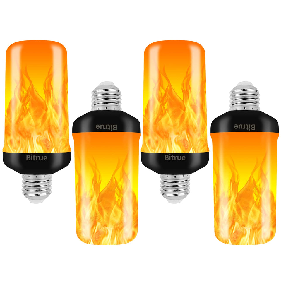 Bitrue LED flame light bulb with wobble flame for cozy ambience