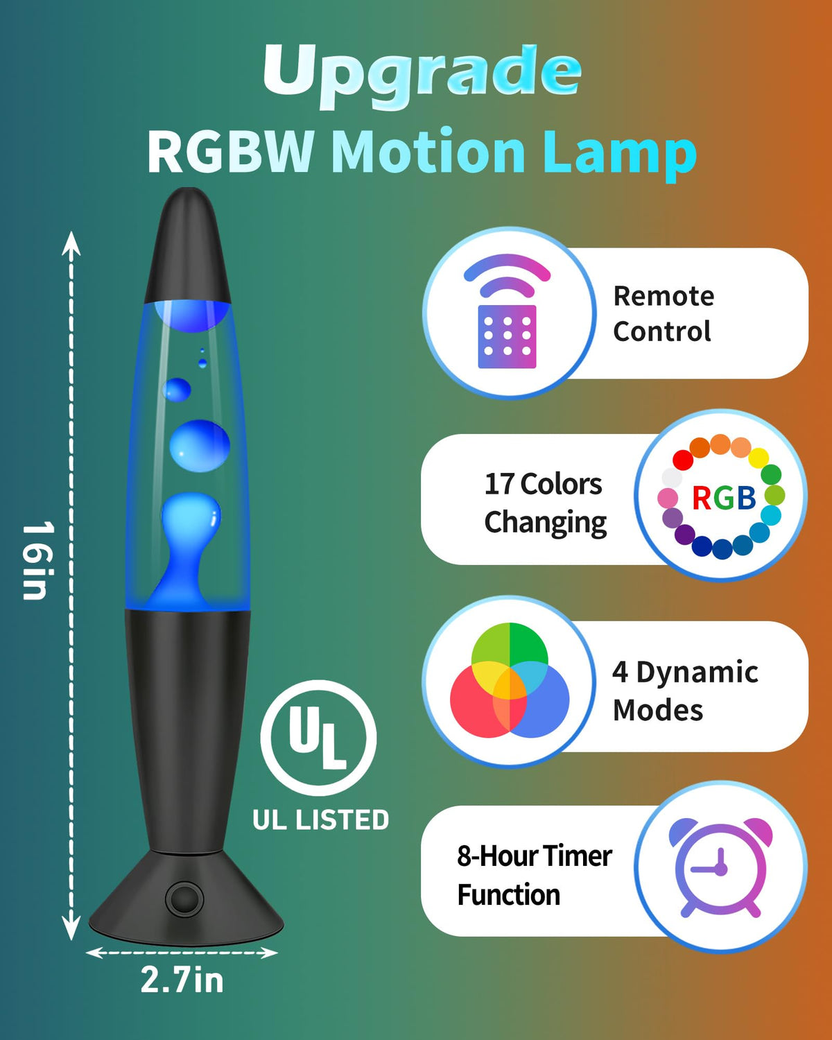Biulazyda lamp displaying 17 colors for mood variety