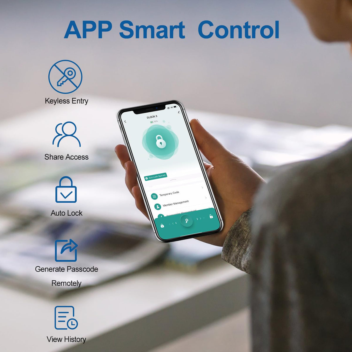 BIWIBON app control interface demonstrating remote access convenience