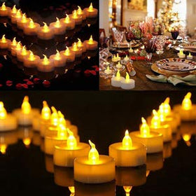 Biyanuo Tea Light shows battery power with easy on/off switch.