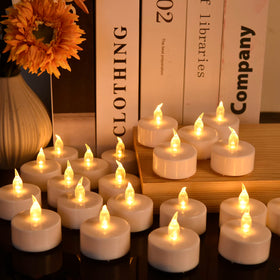 Biyanuo tea light with CR2032 battery included for ready-to-use candles.