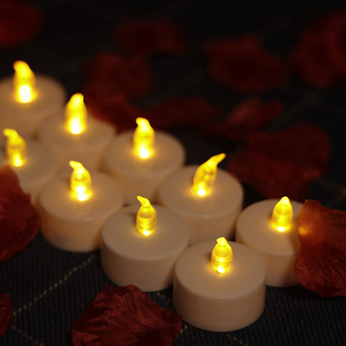 Biyanuo tea light with on/off switch for easy control.