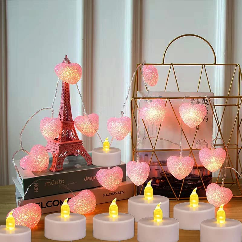 Biyanuo tea light adds party ambience with flickering glow.