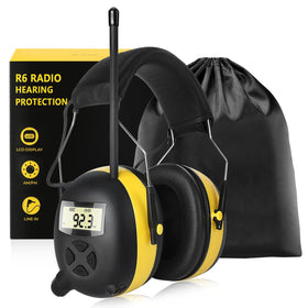 BJKing AM/FM headphones with digital display for quick station checks outdoors