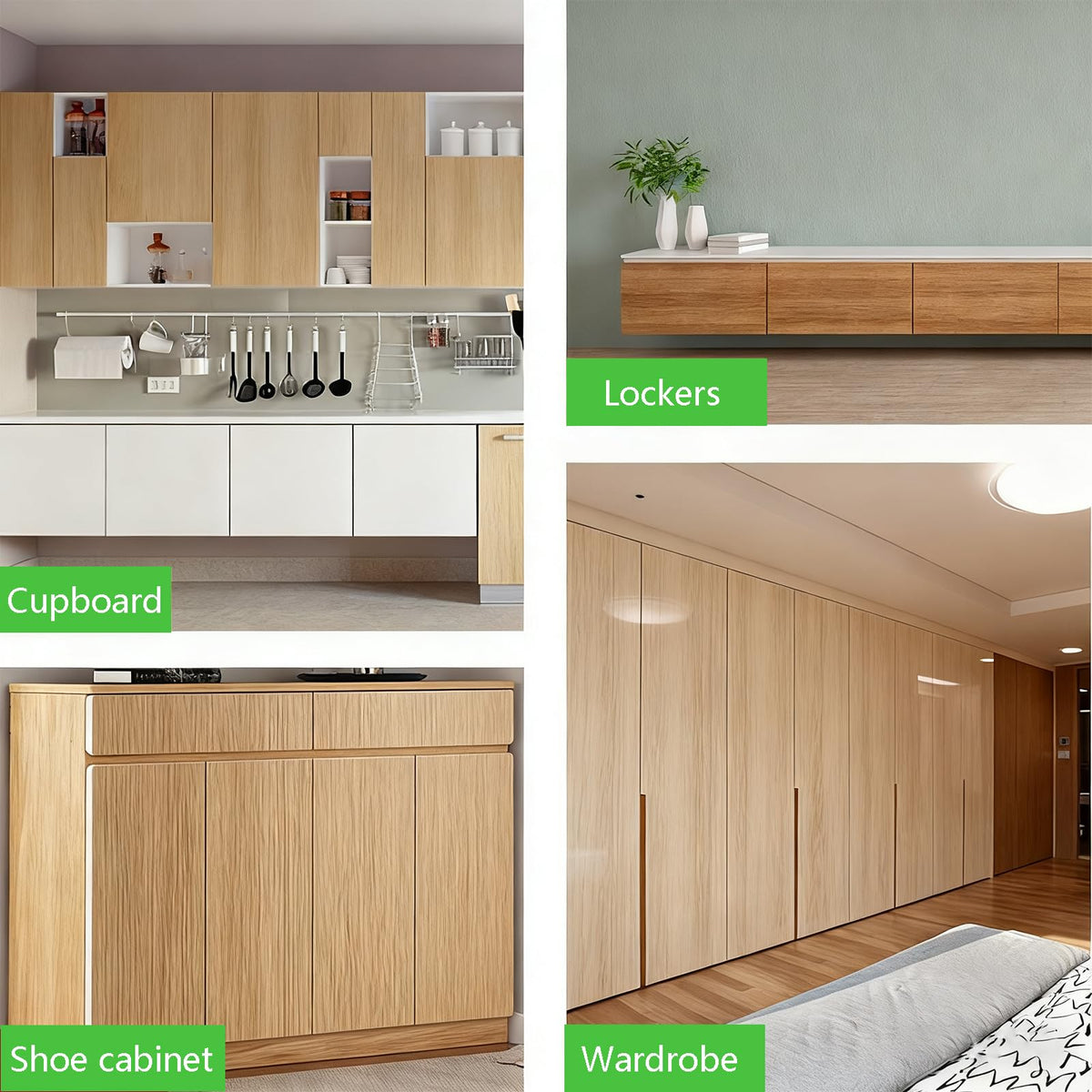 bjsdkff no-handle kitchen cabinet highlight shows clutter-free space