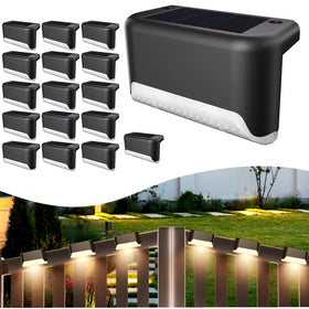 BKBB PPBB solar step light in warm white for safe, softly lit stairs
