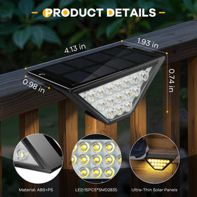 BKBB PPBB ultra-thin solar panel step light for narrow stairs.