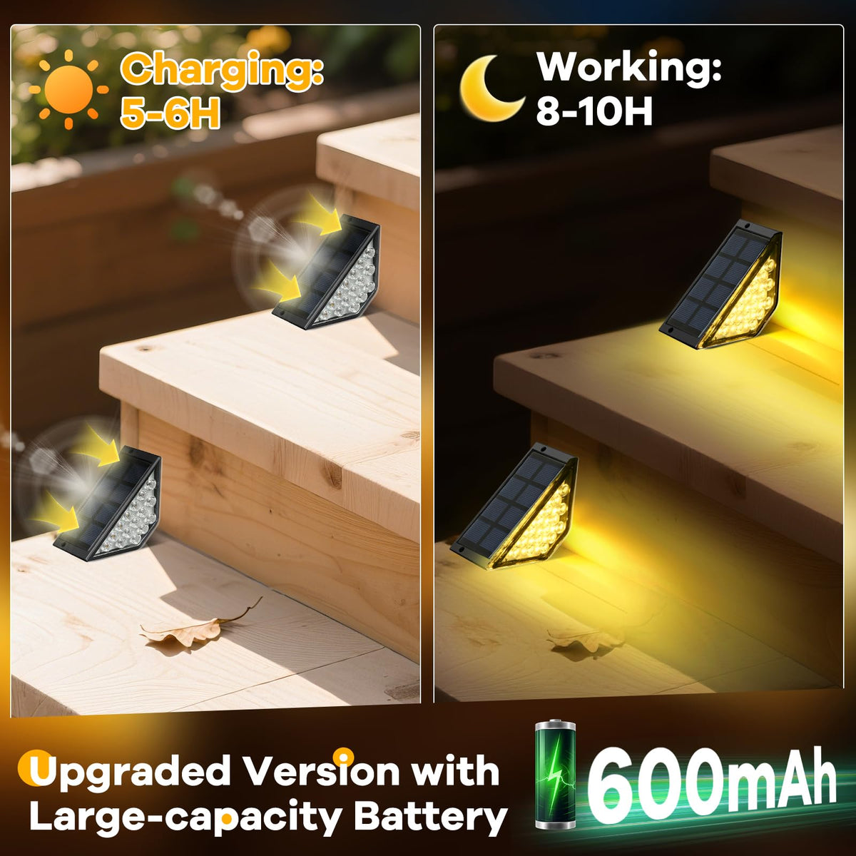 BKBB PPBB waterproof ABS step light with IP65 rating withstands weather.