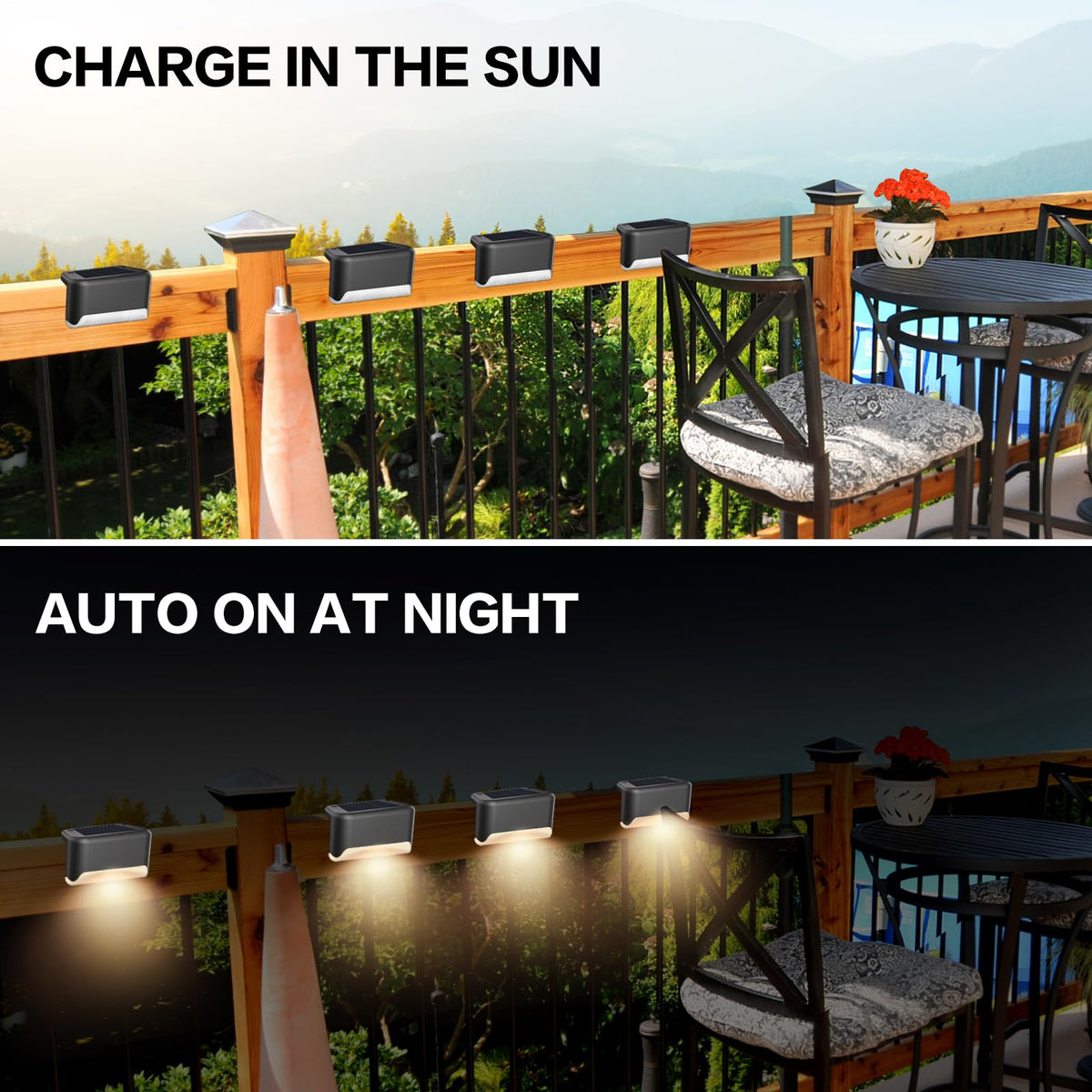 BKBB PPBB waterproof LED solar light for patio creates ambient exterior lighting.
