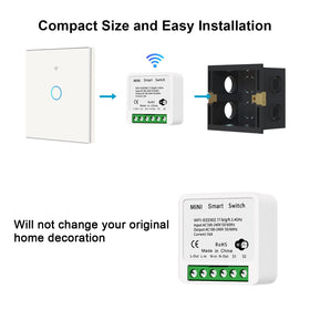 Bkiyougo WiFi Smart Switch LAN control lets you manage devices without a hub