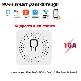 Bkiyougo WiFi Smart Switch wall plate blends with decor for a clean look