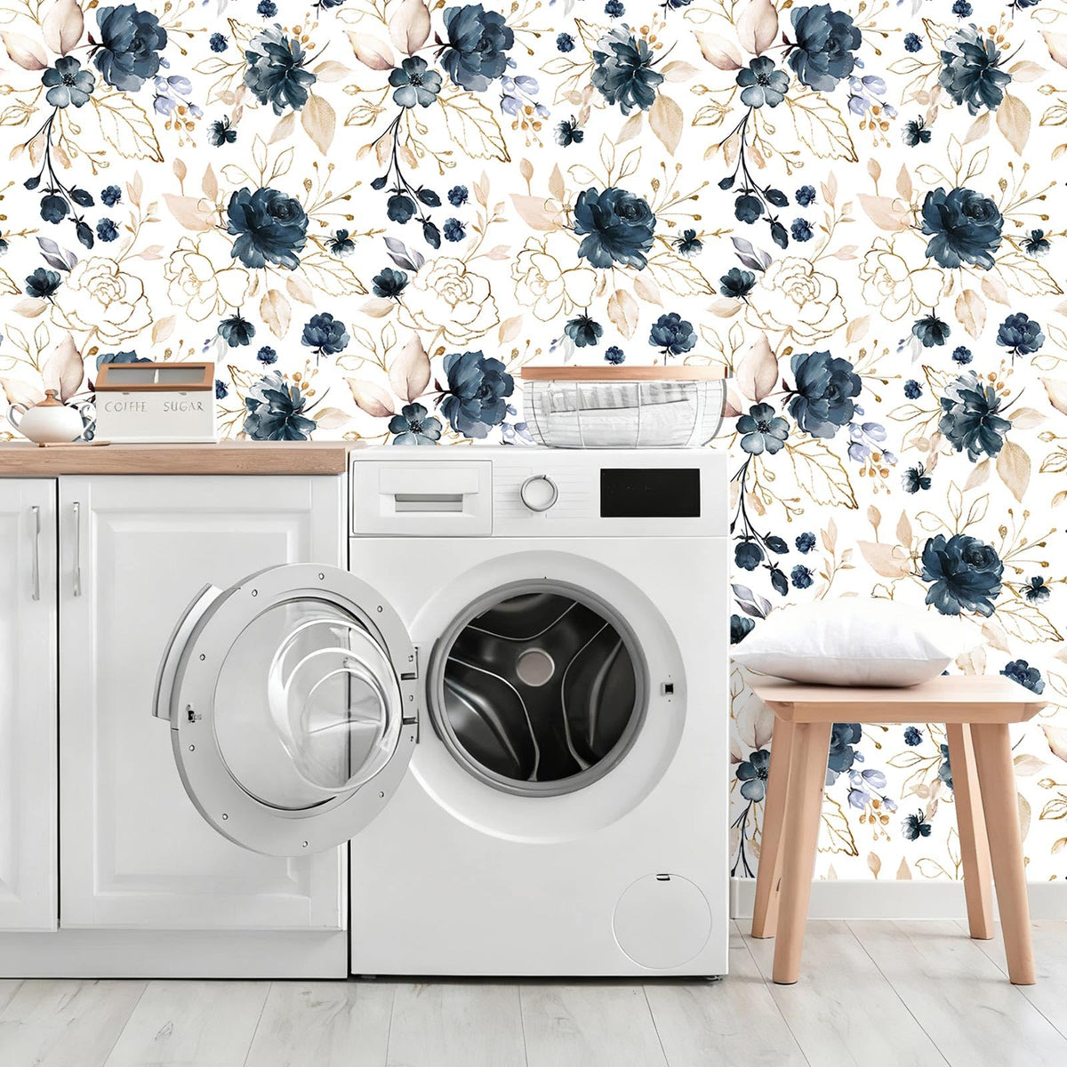 BKSTICK thick vinyl wallpaper that is waterproof and easy to clean