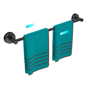 BKV adjustable towel bar extended to 21 inches for flexible storage