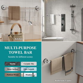 BKV towel bar wall-mount installation saves space and keeps towels handy.