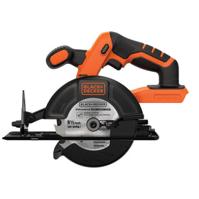 Black+Decker 20V circular saw compact design ideal for DIY projects.