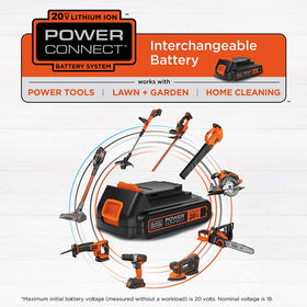 Part of the 20V MAX system enables versatile upgrades.