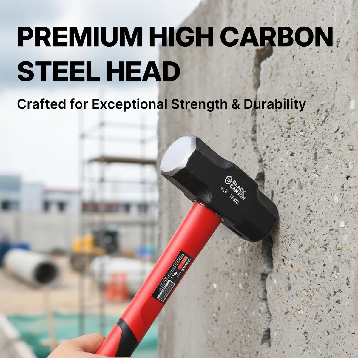 BLACK CANYON reinforced fiberglass handle resists moisture and wear