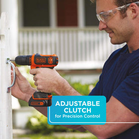 BLACK+DECKER 12V Max drill compact design fits into tight spaces.