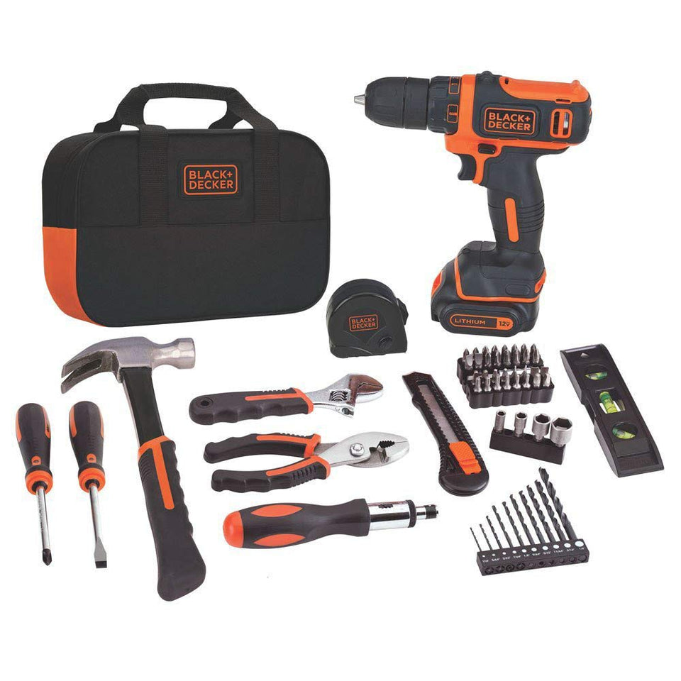 Black+Decker 12V MAX drill driver in compact design for tight spaces and quick projects