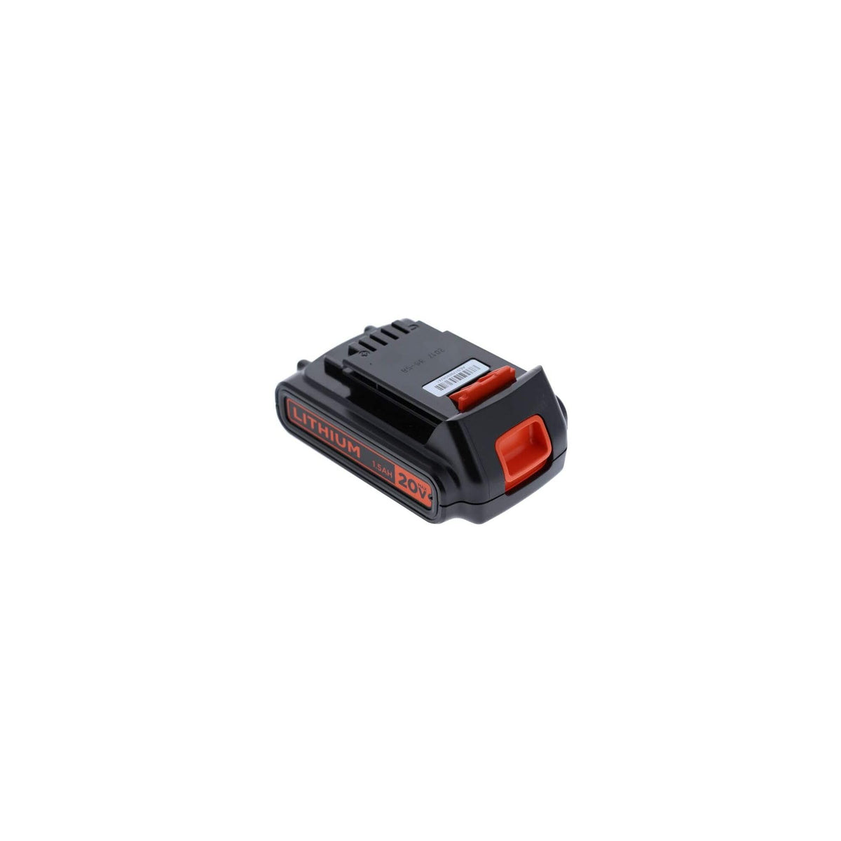 BLACK+DECKER 20V Max battery close-up shows lithium-ion cells for reliable power