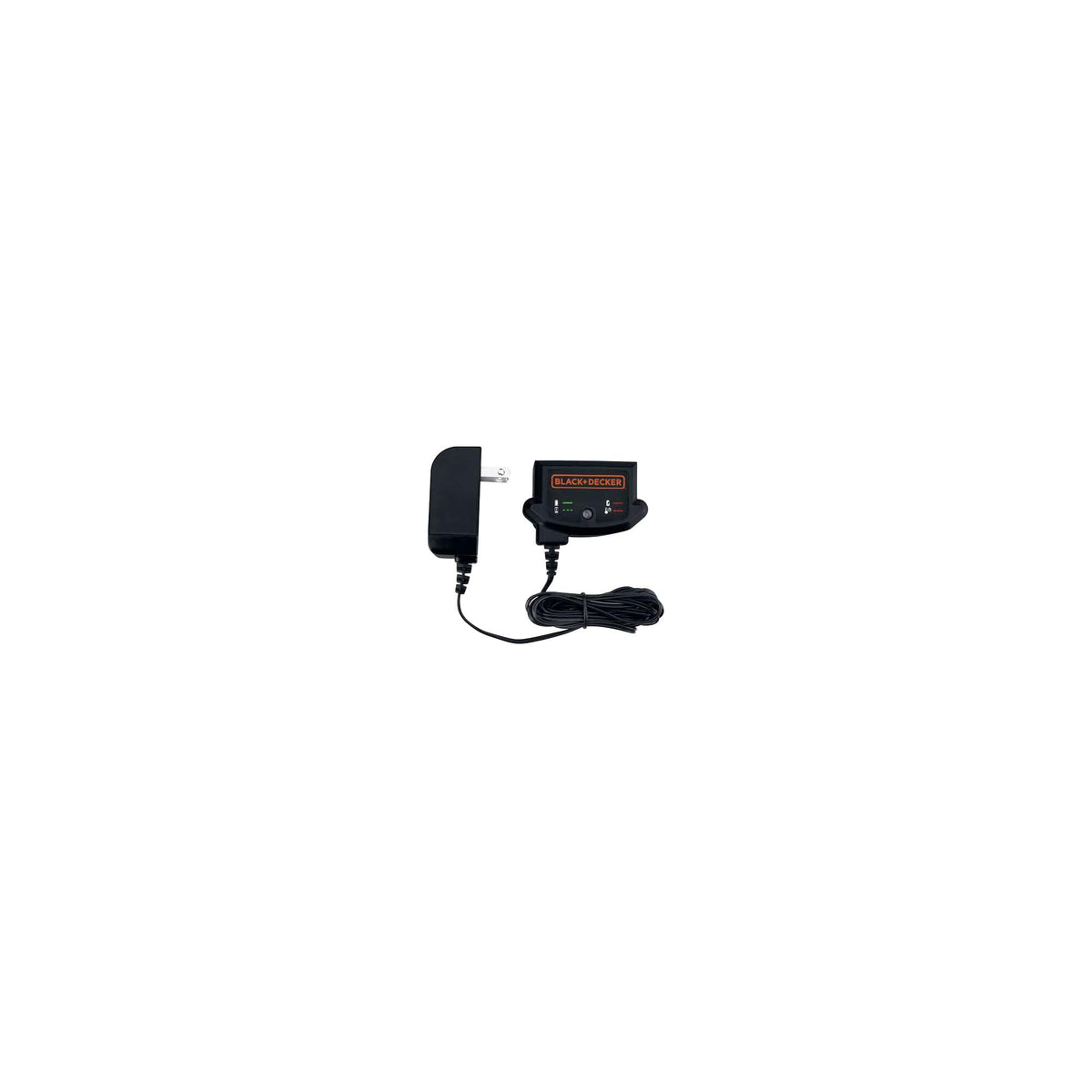BLACK+DECKER 20V MAX charger side ports enable easy reach during workshop setups.
