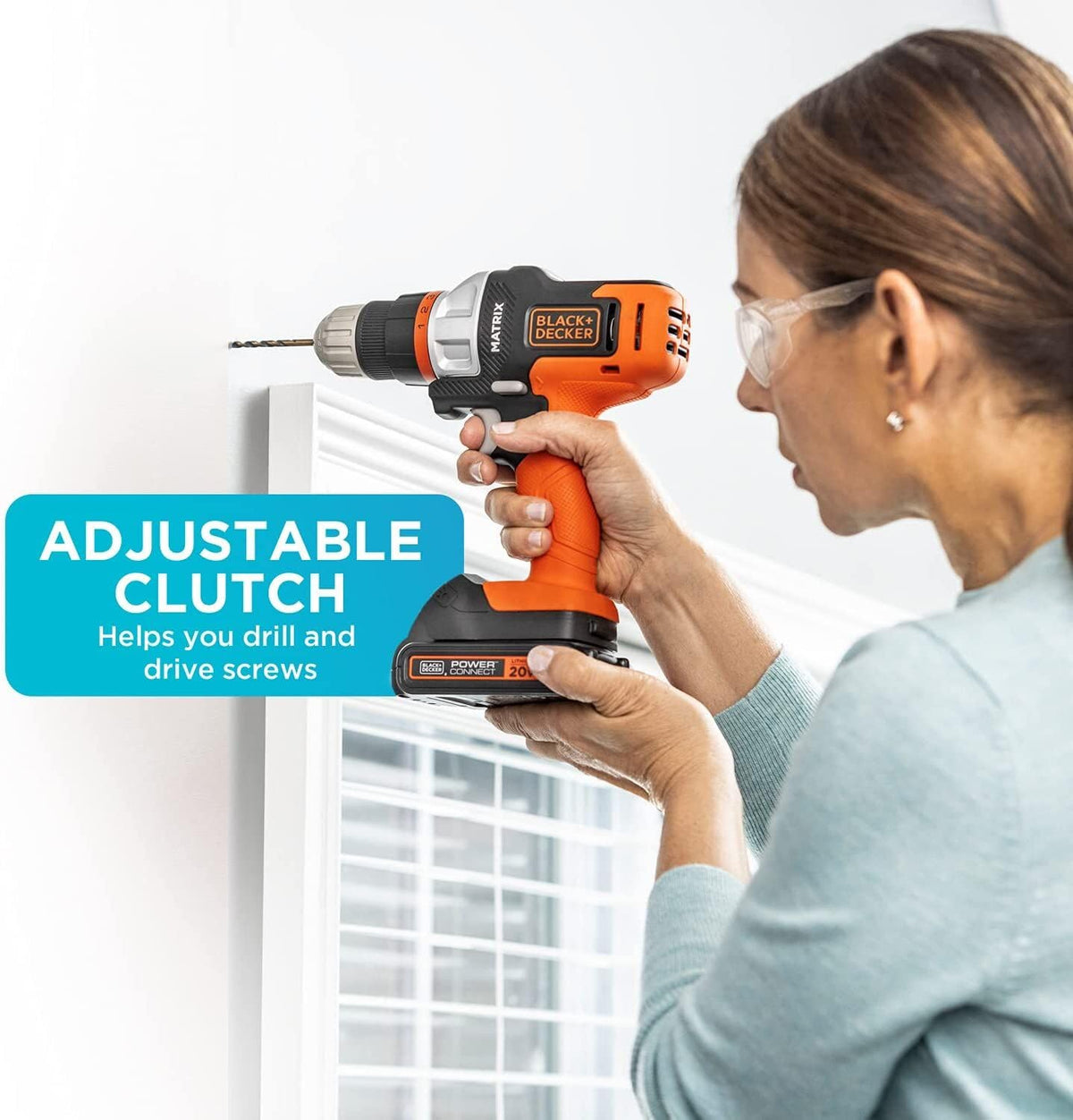 Black+Decker 20V Max charger ready to recharge quickly.