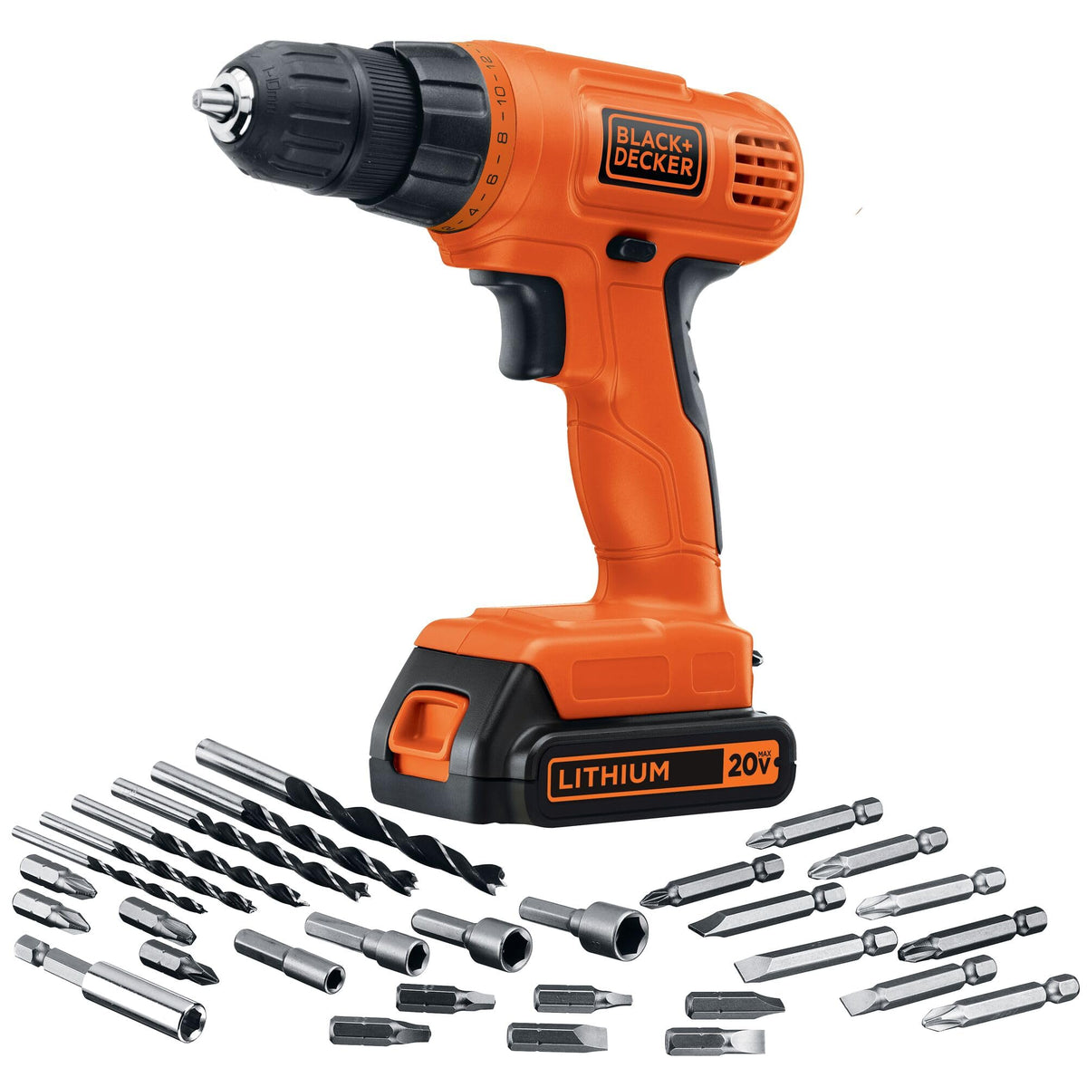 BLACK+DECKER 20V Max PowerConnect system supports cross-tool battery compatibility.