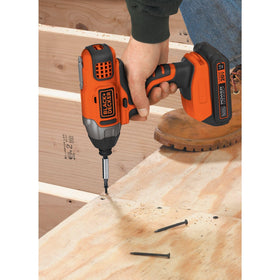BLACK+DECKER 20V PowerConnect delivers up to 1,375 in-lb torque for tough tasks.