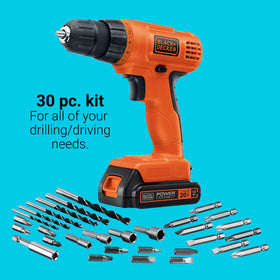 Close-up of the BLACK+DECKER 24-position clutch showing precise control.