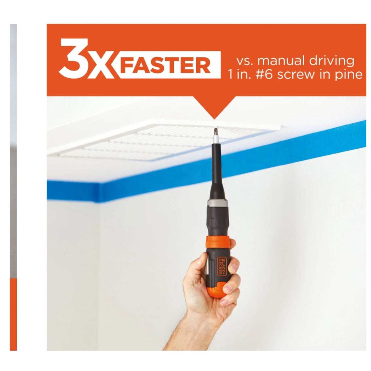 Black+Decker powered by four AA batteries for cordless use