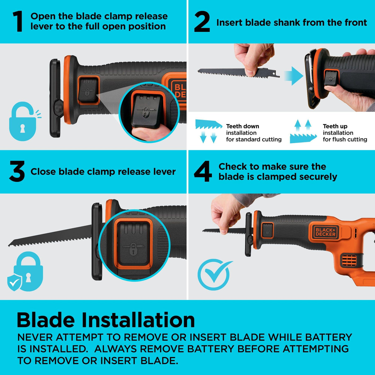 Black and Decker BDCR20C ergonomic grip for comfortable handling.