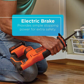 Black and Decker BDCR20C wood-cutting test shows smooth, steady cuts.