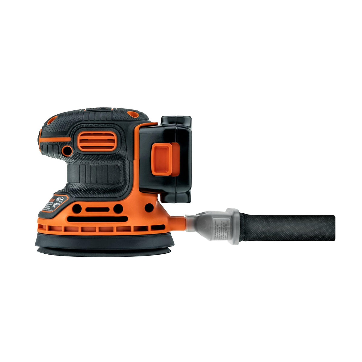 Compact ergonomic grip on BLACK+DECKER BDCRO20C for reduced hand fatigue