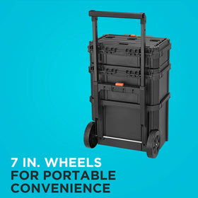 BLACK+DECKER BDST60500APB deep toolbox with removable tote tray for organized tools
