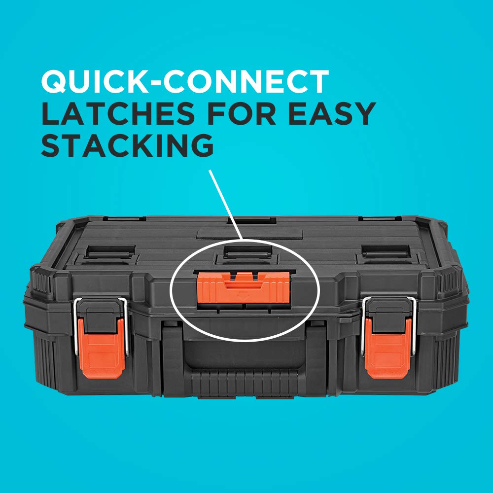 BLACK+DECKER BDST60500APB quick-release latch enables fast access to units