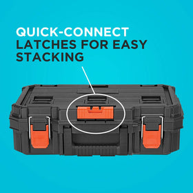 BLACK+DECKER BDST60500APB quick-release latch enables fast access to units