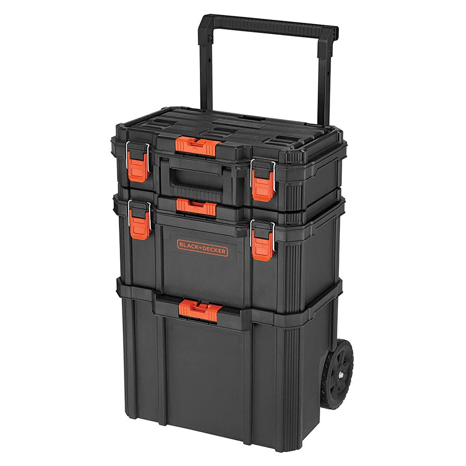 BLACK+DECKER BDST60500APB rolling tote for easy site mobility and storage