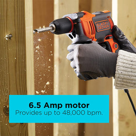 BLACK+DECKER BEHD201 2-position switch enabling quick mode change.