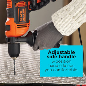 BLACK+DECKER BEHD201 corded design providing uninterrupted power.