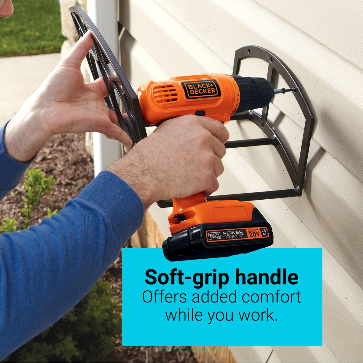 Brad point drill bits from BLACK+DECKER for clean hole starts on wood.
