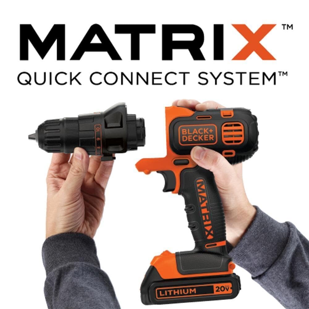 Black+Decker double-ended bit tip for versatile driving applications.