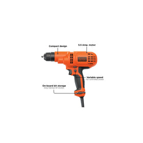 Variable-speed control on the DR260C for precise drilling and driving tasks.