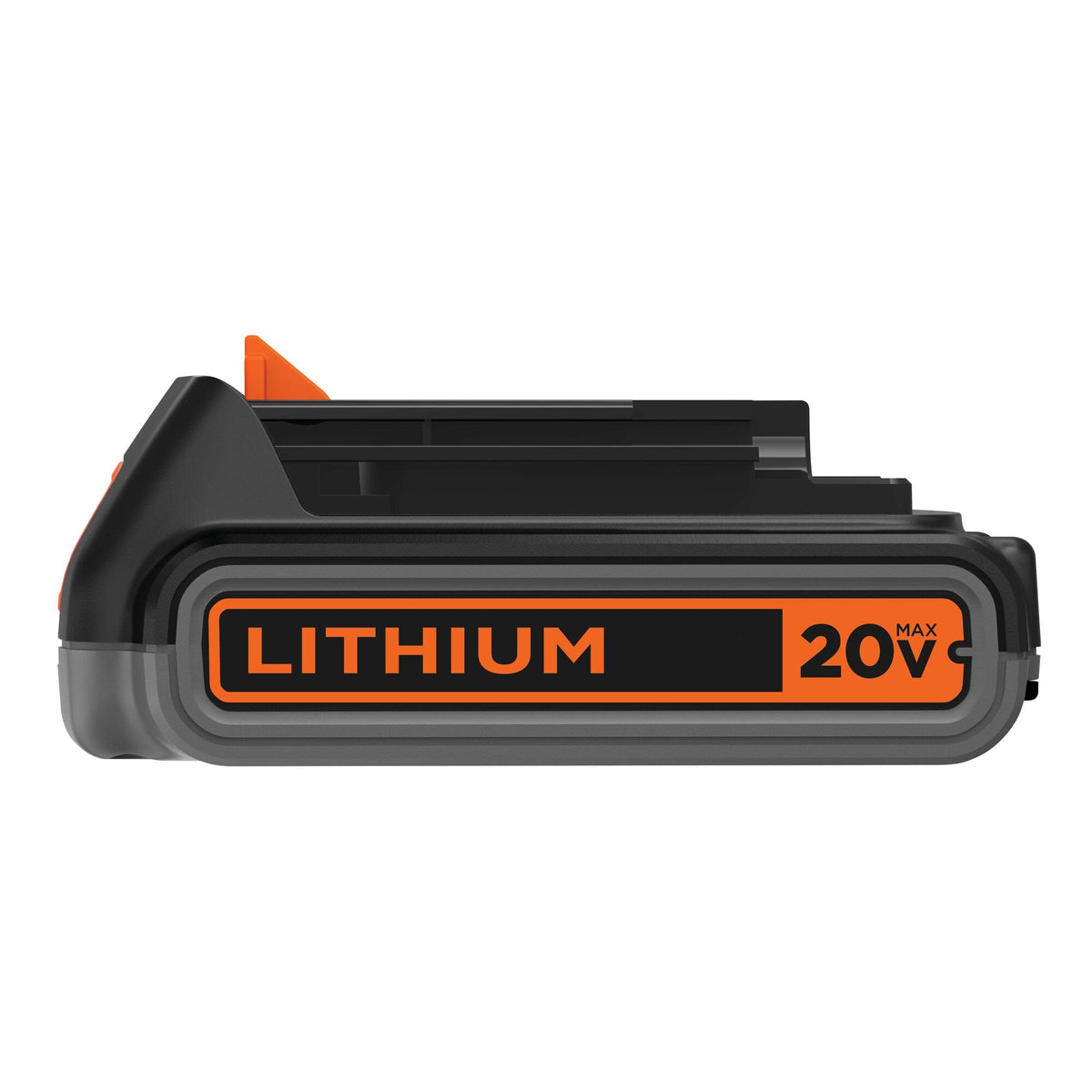 BLACK+DECKER secure, easy-release latch simplifies swapping batteries between tools.